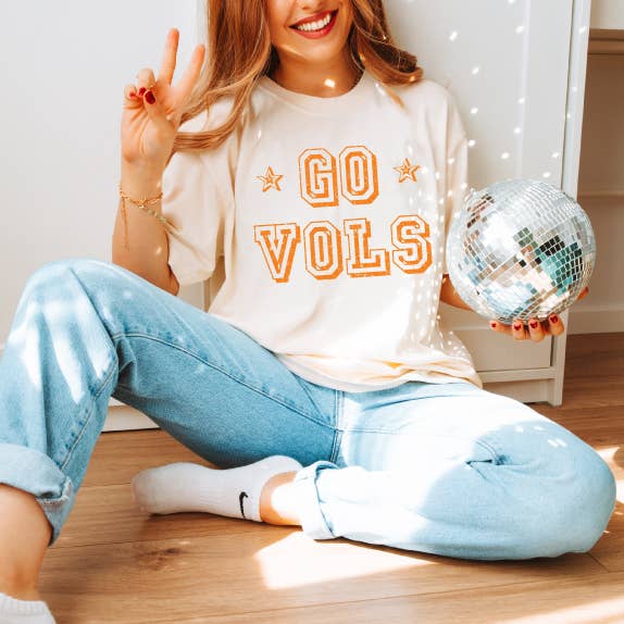 Go Vols ivory premium Comfort Colors Tshirt