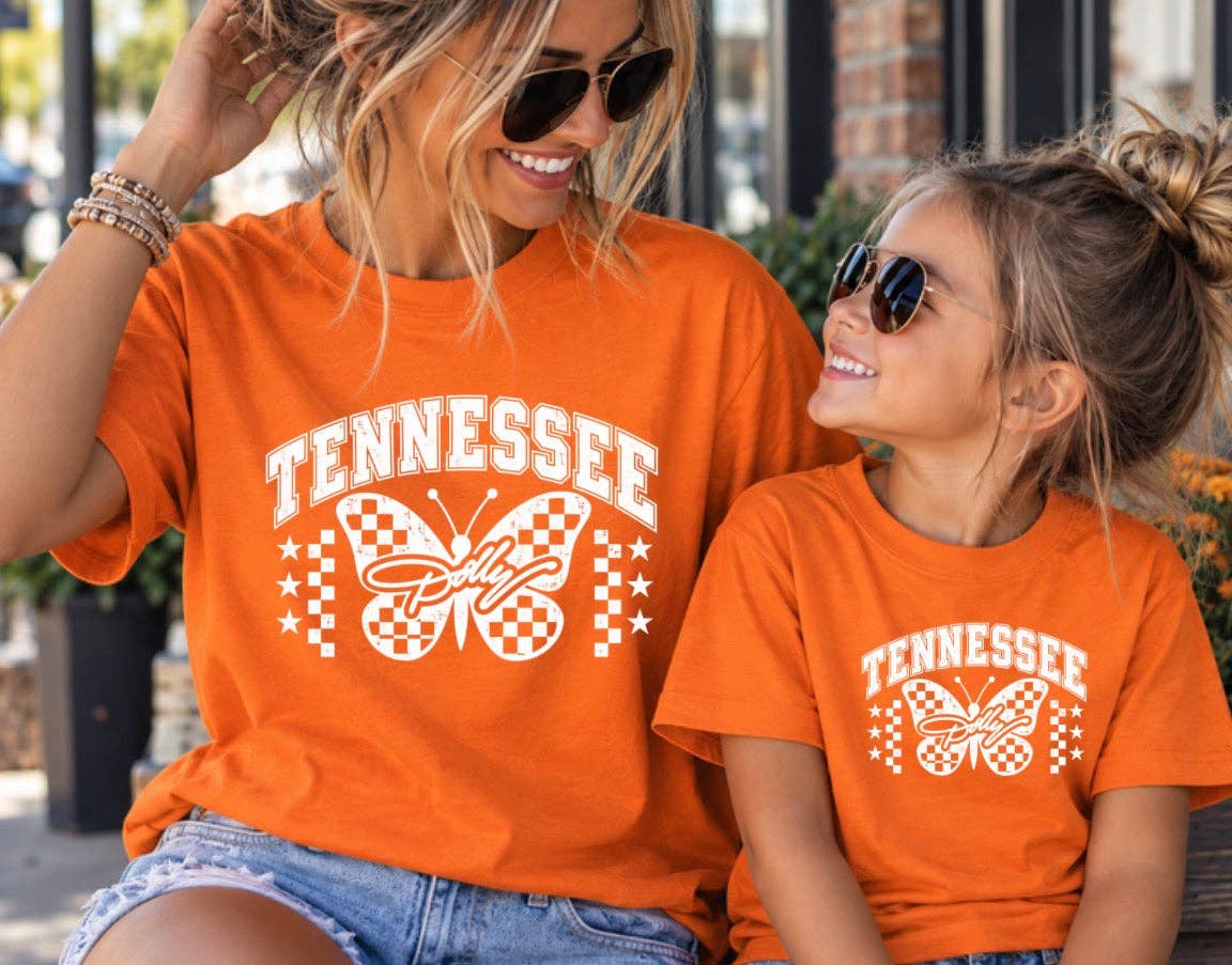 Tennessee Dolly Butterfly Graphic Tee - Gildan Unisex Fit Tee