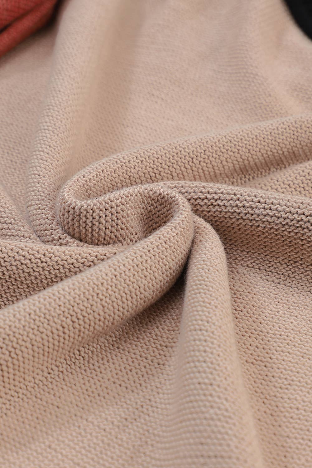Bishop Sleeve Ribbed Trim Sweater