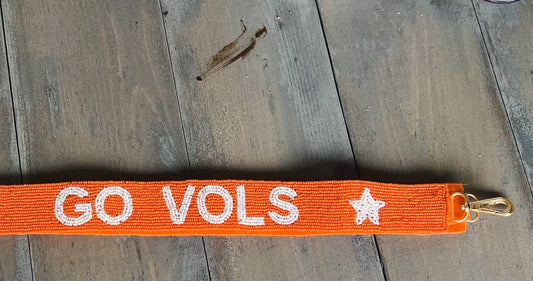 Team Spirit Mascot Handmade Seed Beaded Bag Straps